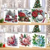 6PCS Christmas DIY Diamond Art Greeting Cards Congratulations Cards & Gifts