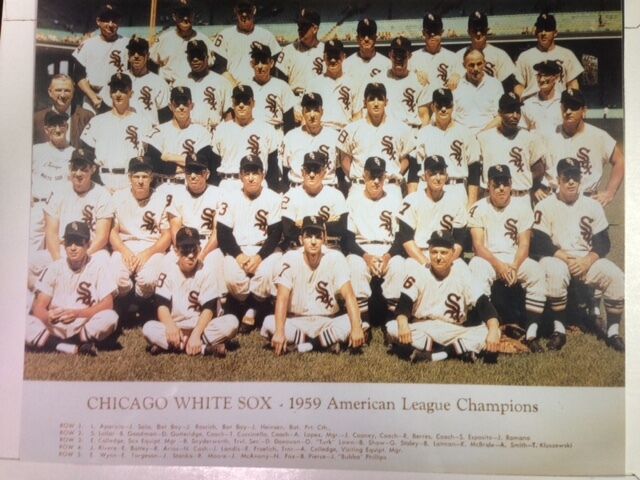 Chicago White Sox Team Pictures(9) from 1951-1959 all Different 8x10 Many Stars