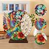 (US Local)Special Shape Flowers Butterfly Diamond Painting Spinning Calendar for Beginners