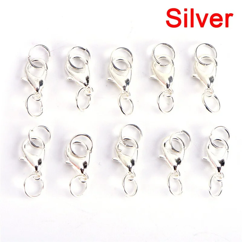 20pcs Large Antique Silver Bronze Plated Arabes Lobster Clasps Hooks for Bracelets Necklace Connector Jewelry Fittings