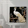 (25x25cm)DIY Pearl Painting Peacock Framed Handmade Pearl Material Art Kit Living Room Decor