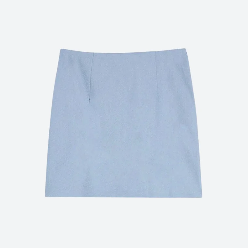 Brownm Girl Cat Heart Mini Skirt