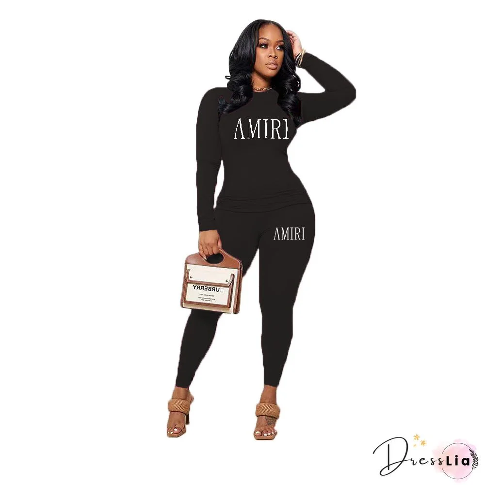 XS Long Sleeve Slim T Shirt Tops Skinny Pants Outfits