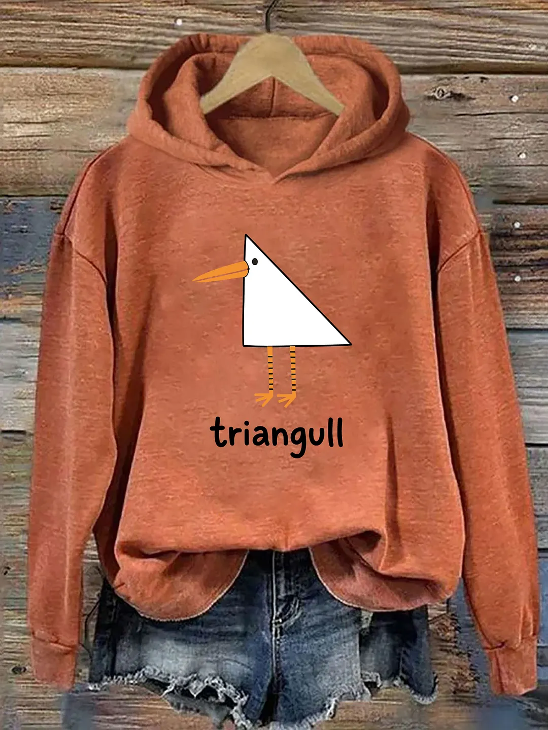 Funny Triangull Triangle Seagull Hoodie