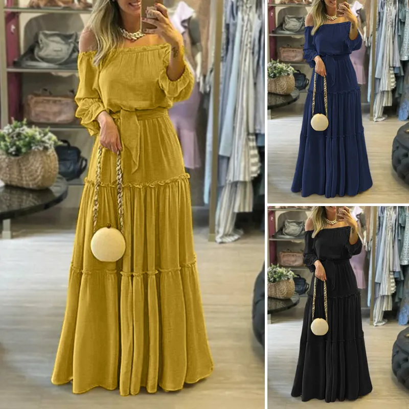 Womens Bohemian Long Maxi Dress