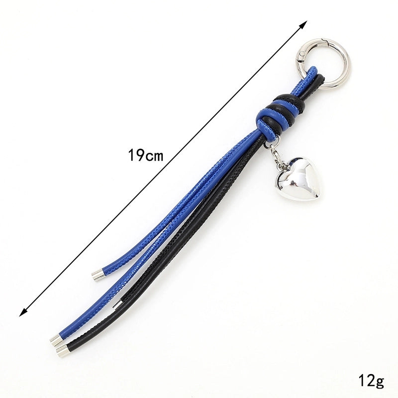 IG Style Color Block Heart Shape Pu Leather Bag Pendant