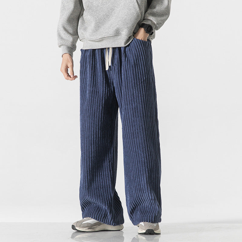 Men's Cotton Corduroy Trousers &ndash; Ibiza Wide-Leg Drawstring &ndash; view 2