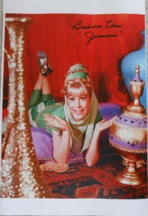 BARBARA EDEN SIGNED I DREAM OF JEANIE 16X20 AUTOGRAPH CANVAS INSCRIBED JEANIE