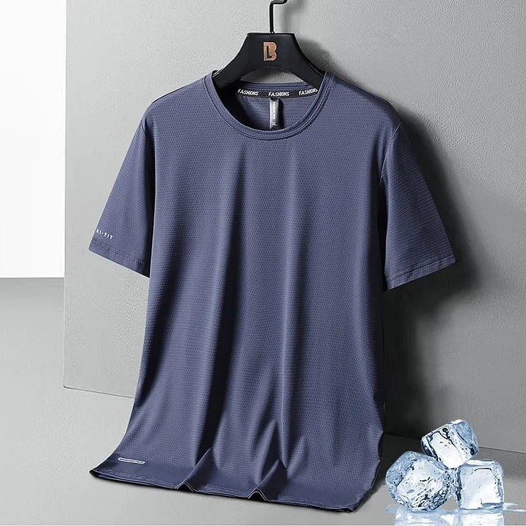 [45% OFF]Ice Silk Round Neck T-Shirt