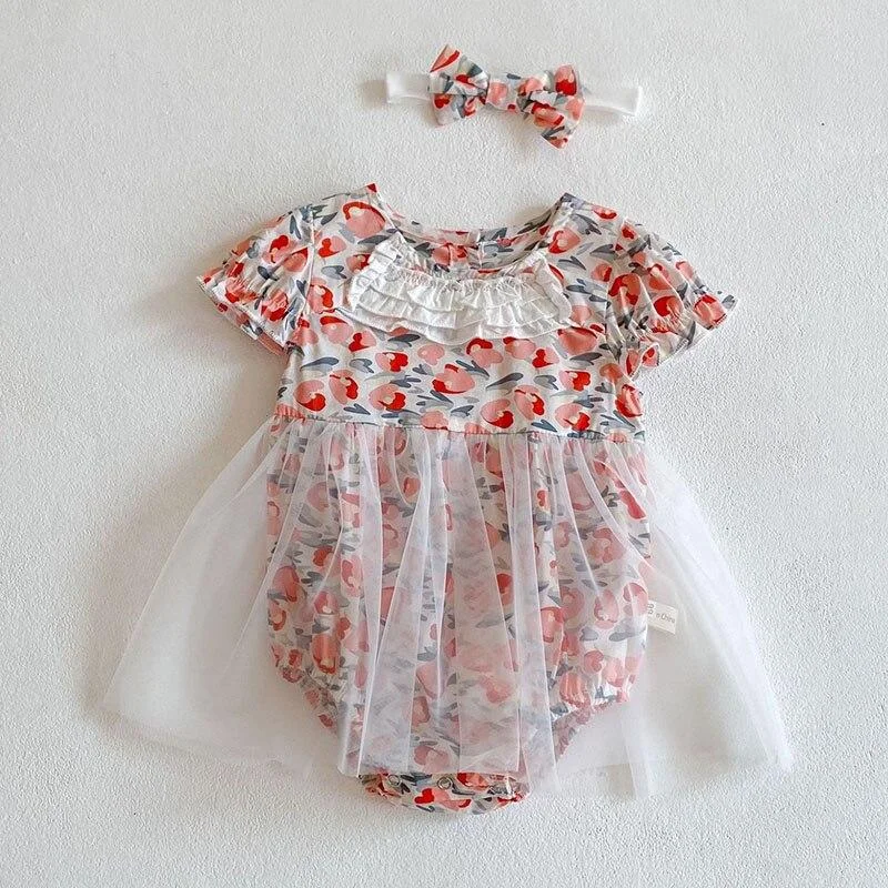 New 2021 Summer Infant Baby Jumpsuits Girls Sleeveless Floral Clothes Baby Girls Clothing Baby Cute Rompers