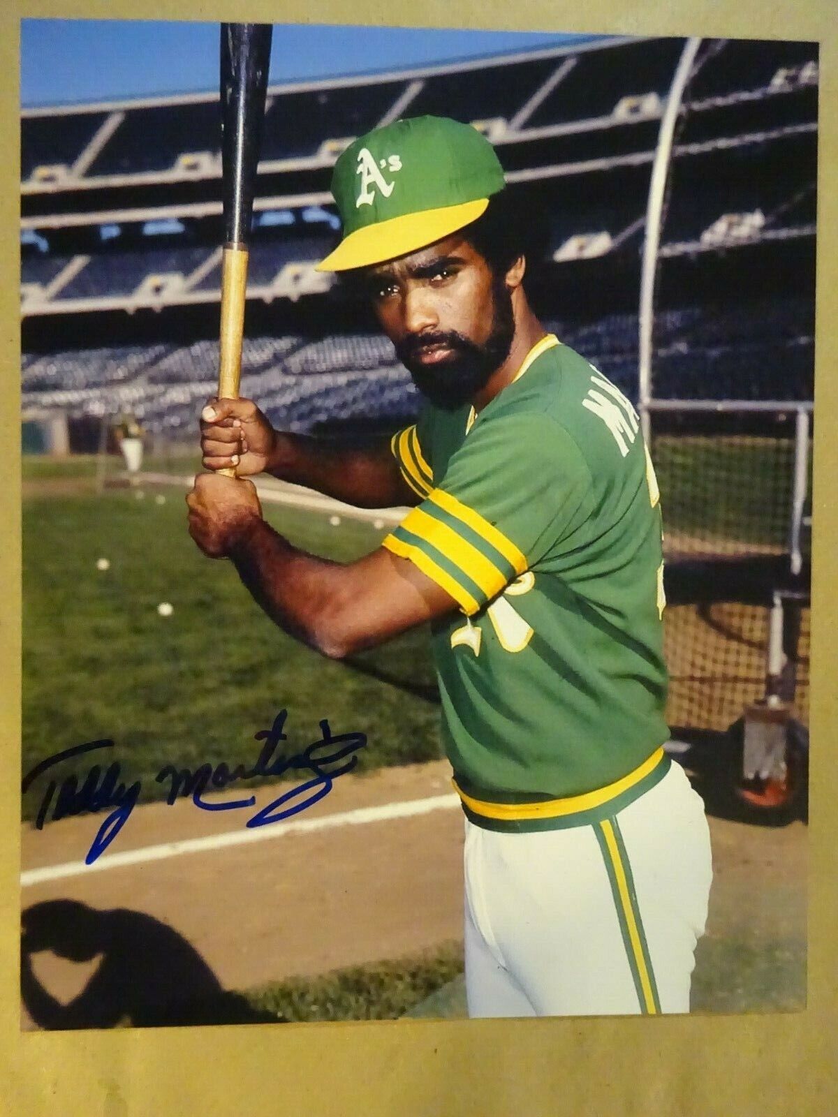 Autographed TEDDY MARTINEZ Signed 8x10 Photo Poster paintinggraph Oakland Athletics Baseball