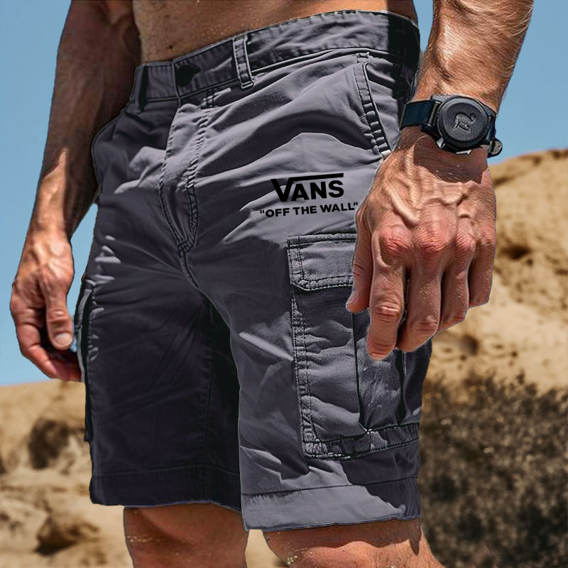 Men's Vintage Outdoor Workwear Multi-Pocket Cargo Shorts