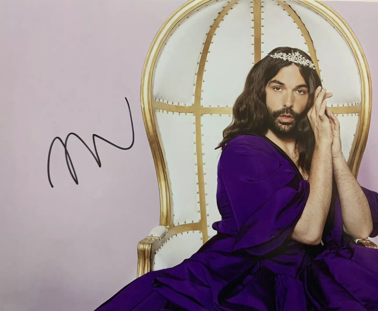 JONATHAN VAN NESS HAND SIGNED 8x10 Photo Poster painting QUEER EYE AUTOGRAPHED AUTHENTIC RARE