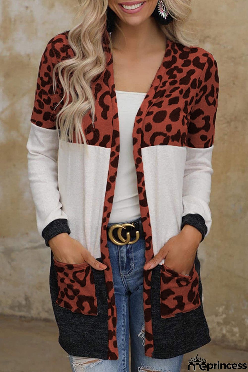 Block Cardigan with Pockets