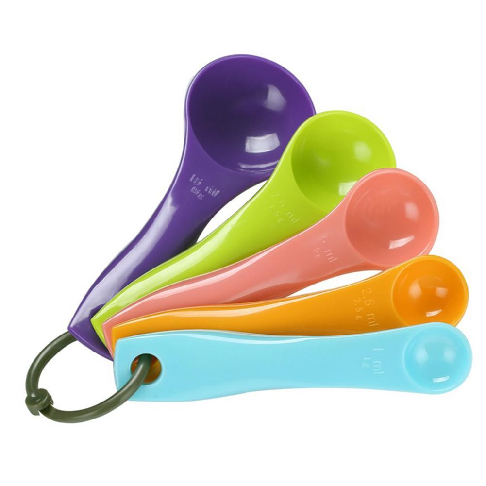 

5Pcs/Set Colorful Plastic Measuring Spoons Useful Sugar Cake Baking Spoon, 501 Original