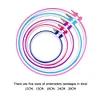5pcs Cross Stitch Circle Set DIY Craft Round Hand Embroidery Hoops Rings