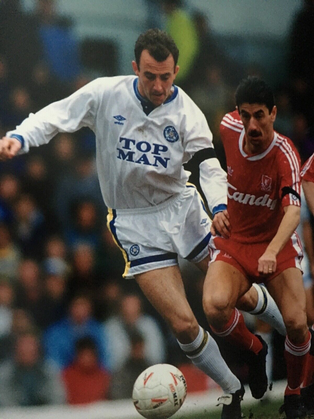 GARY McCALLISTER - FORMER LEEDS FOOTBALLER - EXCELLENT UNSIGNED Photo Poster paintingGRAPH