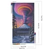 >SALE<5D DIY Full Round Drill Diamond Painting Volcano Kit Home Decor Art Craft40x70cm