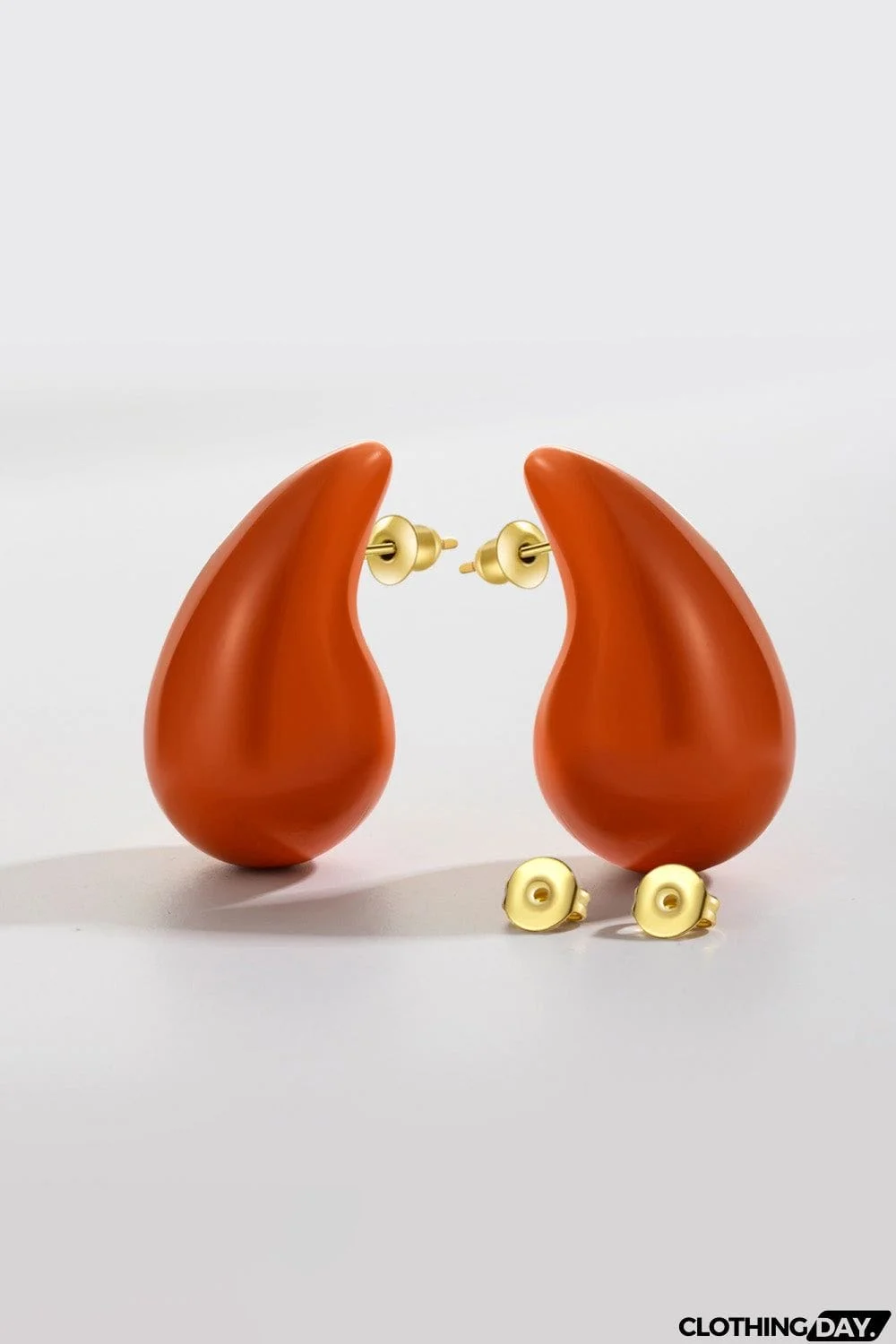 Big Size Water Drop Brass Earrings