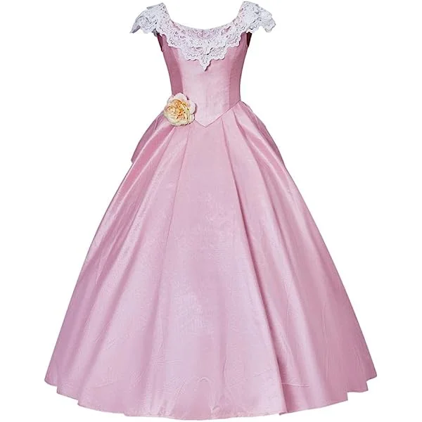 Musical The Phantom of the Opera Christine Daae Cosplay Costume Masquerade Ball Gown Prom Pink Dress