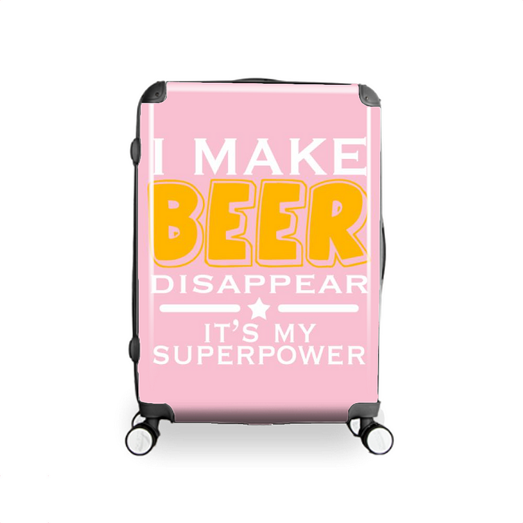 I Make Beer Disappear It Is My Superpower, Beer Hardside Luggage