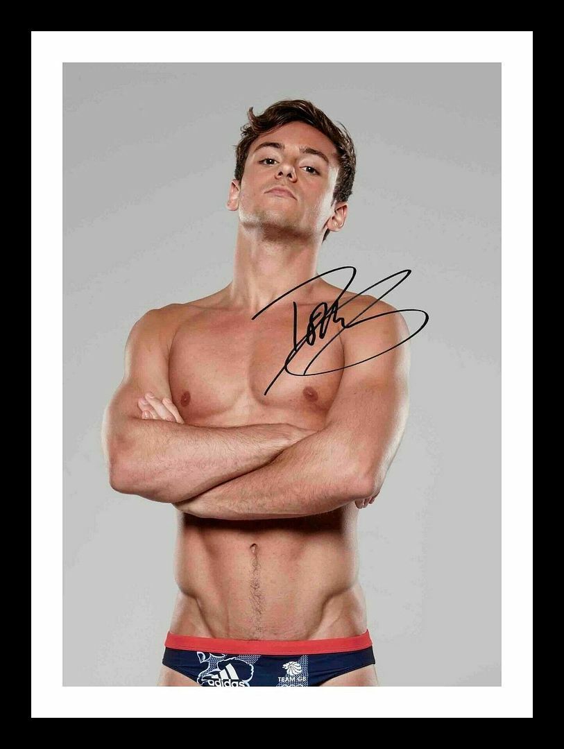 Tom Daley Autograph Signed & Framed Photo Poster painting 5