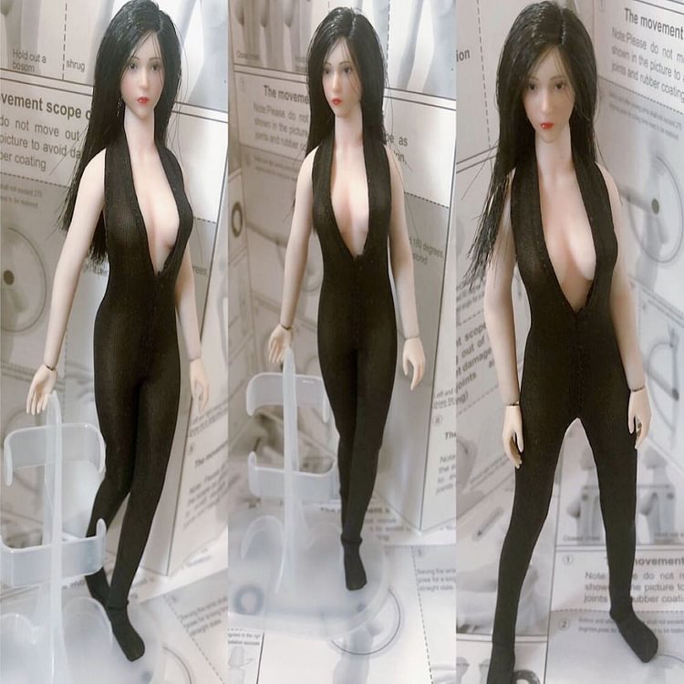 1/12 Women's One Piece Suit Bottoming Jumpsuit Fit 6inch PH Plain Body-aliexpress