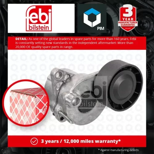 Aux Belt Tensioner fits MERCEDES VITO W639 2.2D 2010 on OM651.940 Drive V-Ribbed Parts
