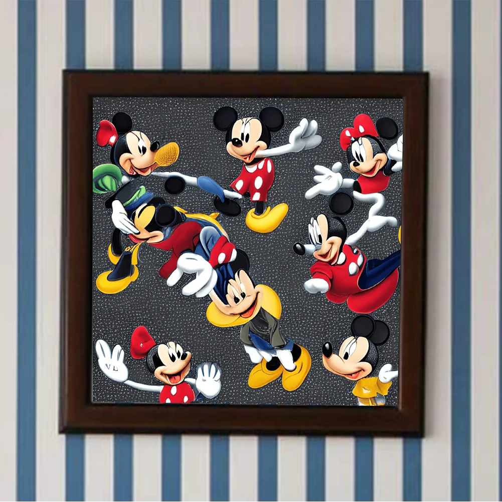 Full Round Diamond Painting 30*30cm - Disney Mickey Minnie