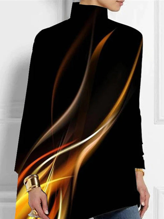 Women Half Sleeve V-neck Solid Color Dress