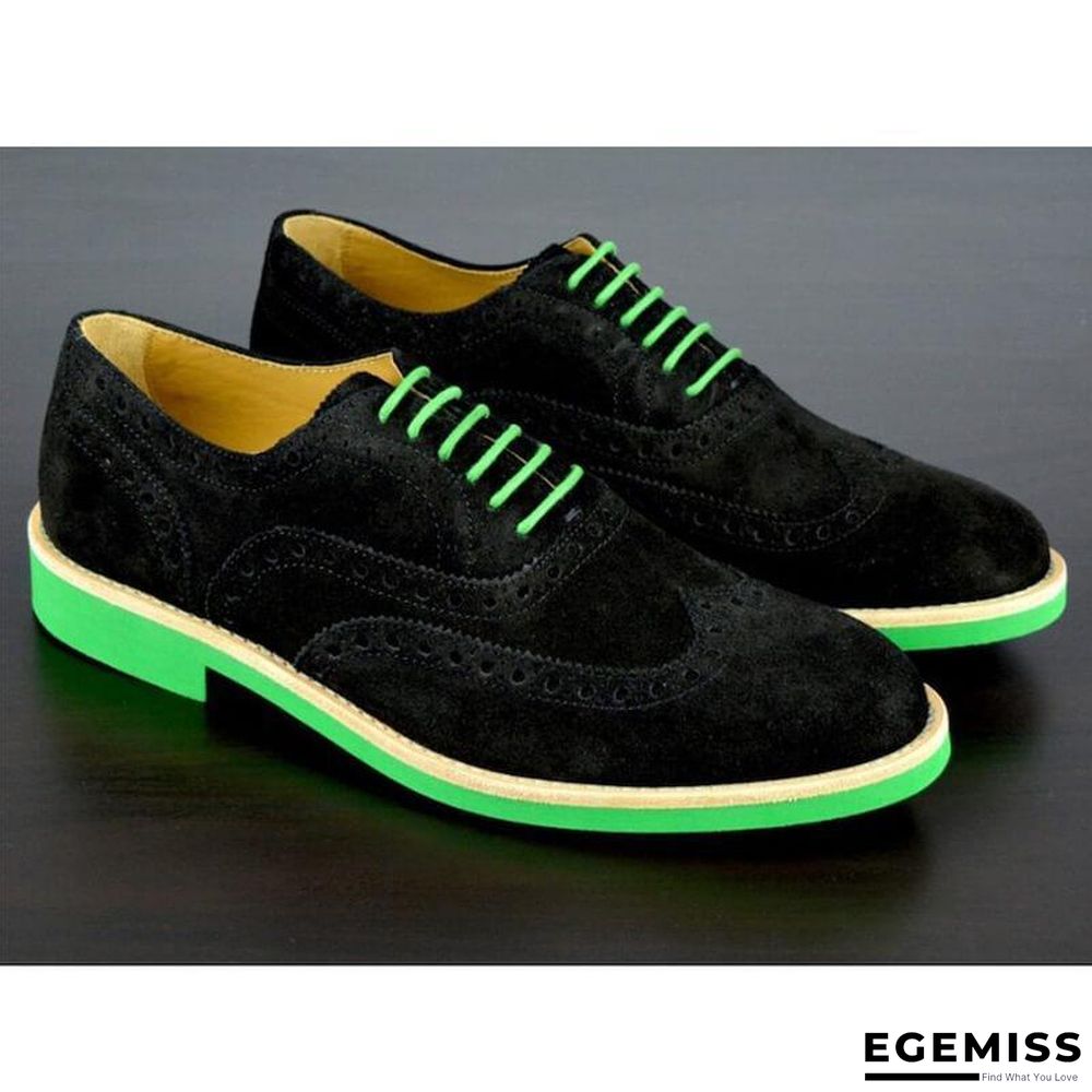 Men's Fashion Brogue Carved Suede Shoes | EGEMISS