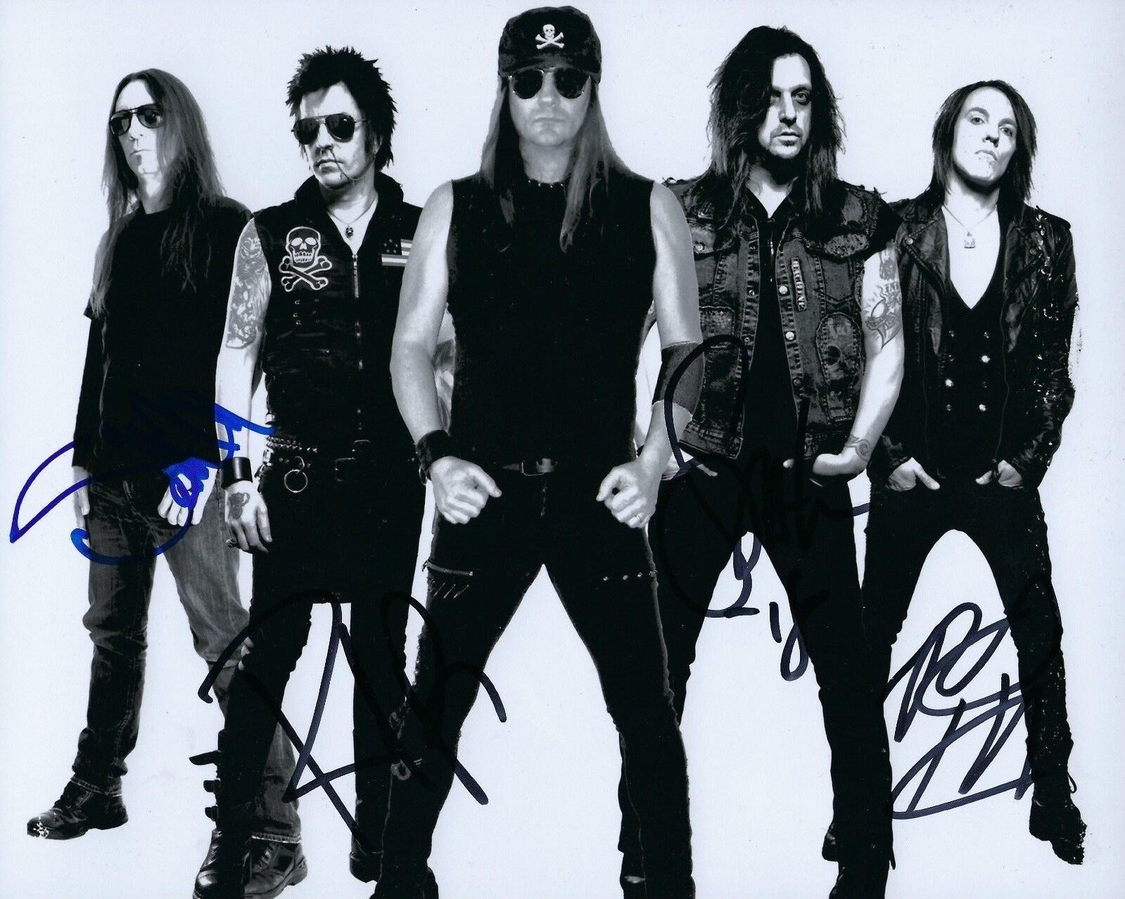 GFA Sabo, Bolan, Hill & Rob * SKID ROW * Band Signed 8x10 Photo Poster painting PROOF AD2 COA