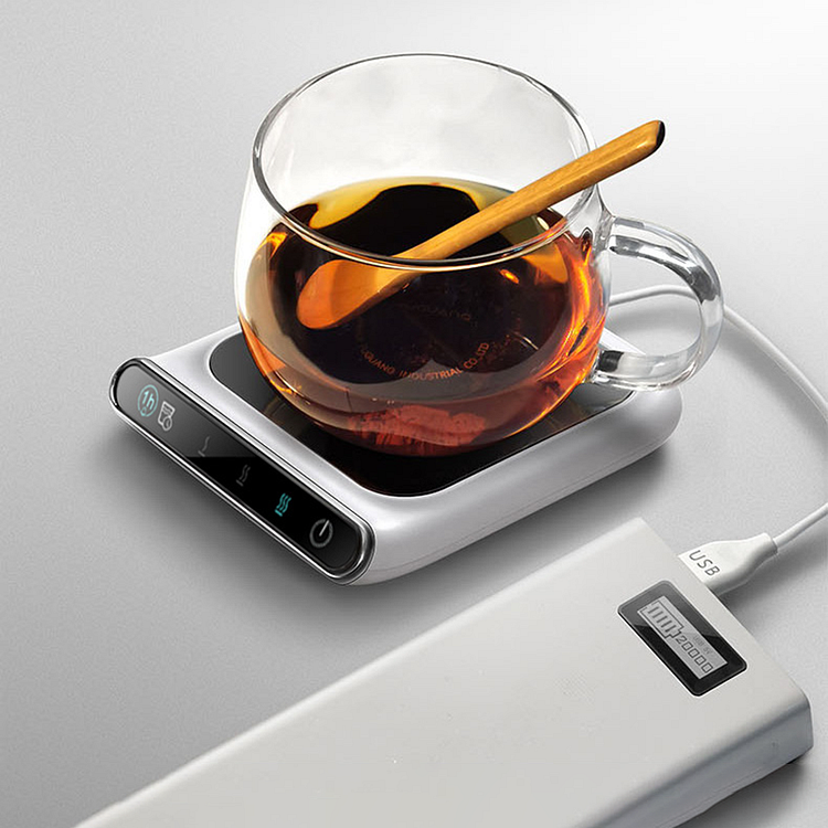 USB Beverage Cup Warmer - Waterproof Smart Cup Heater with 3 Temperature Setting & LCD Digital Display CSTWIRE