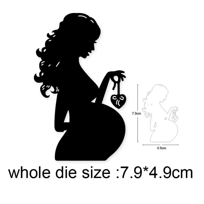 Heart Rains Umbrella Girl Metal Cutting Dies Cut Die Mold Decoration Scrapbook Paper Craft Knife Mould Blade Punch Stencils Dies