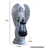 Solar Angel Statue Light Waterproof Fairy Figurine Decor Lamp Home Decoration