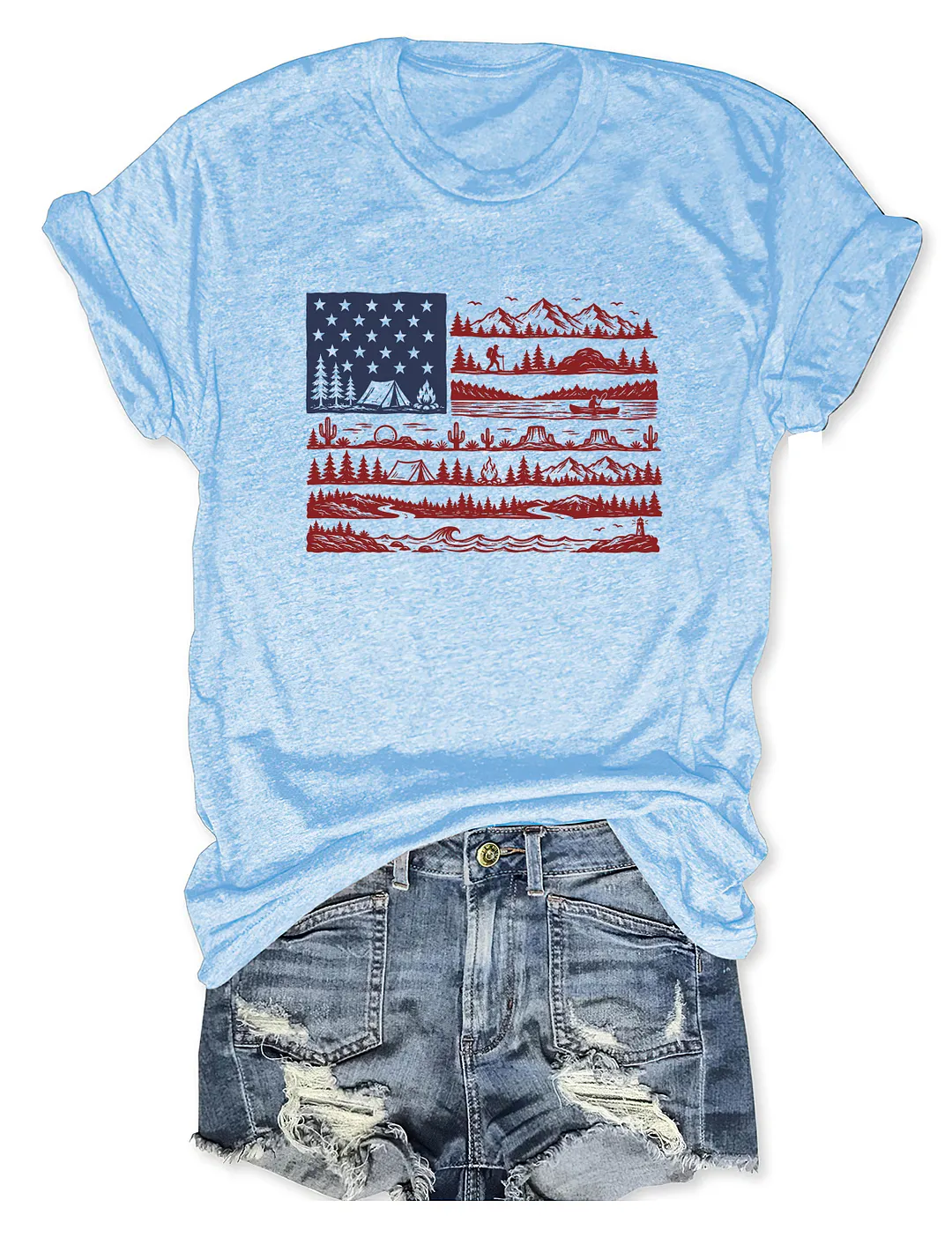 National Parks American Flag T-shirt