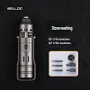 BELLOC titanium alloy ratchet screwdriver retro edc with built-in bit and portable multi-functional combination tool