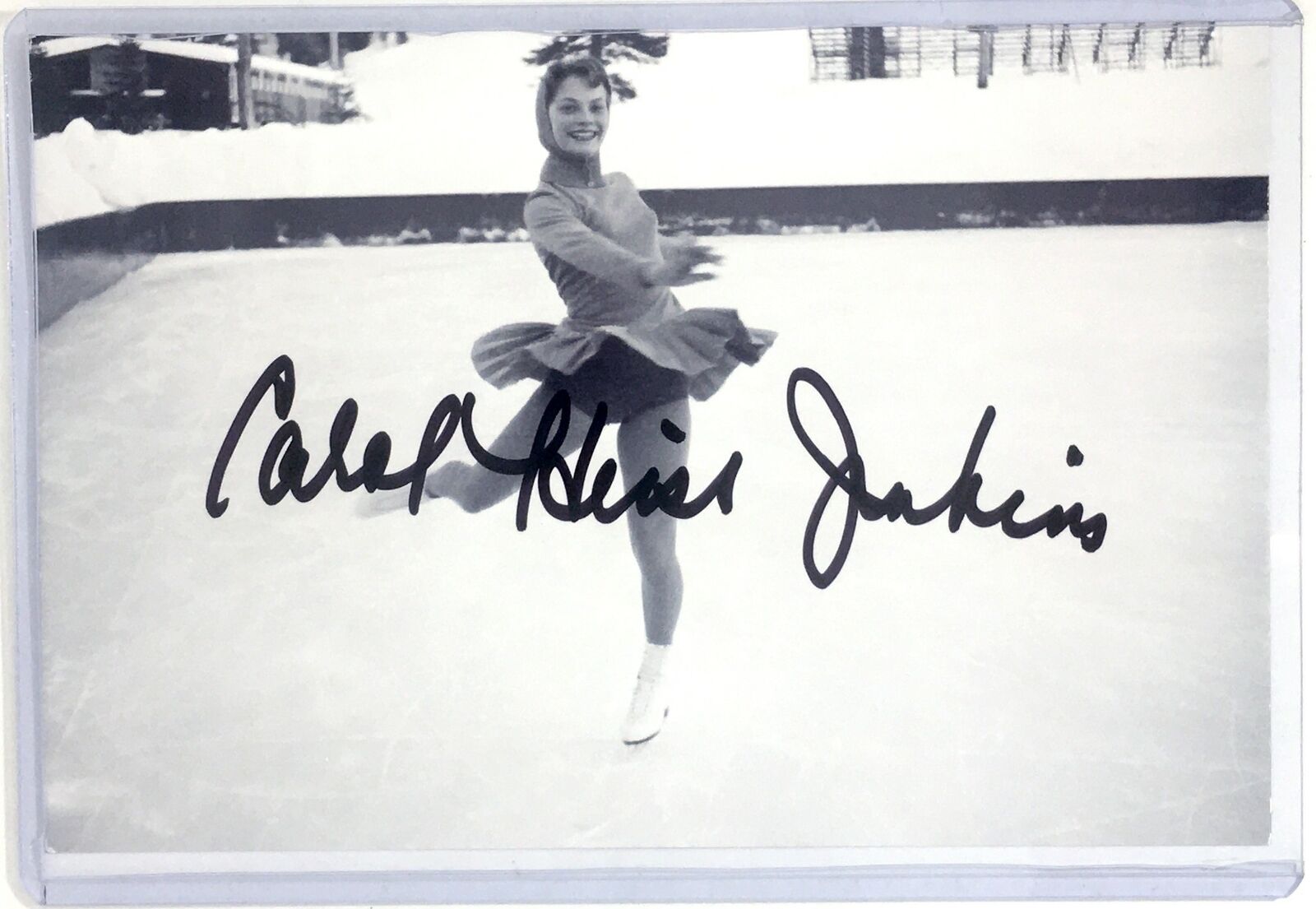 Carol Heiss Jenkins Signed 4x6 Photo Poster painting Olympic Figure Skating Autograph Auto