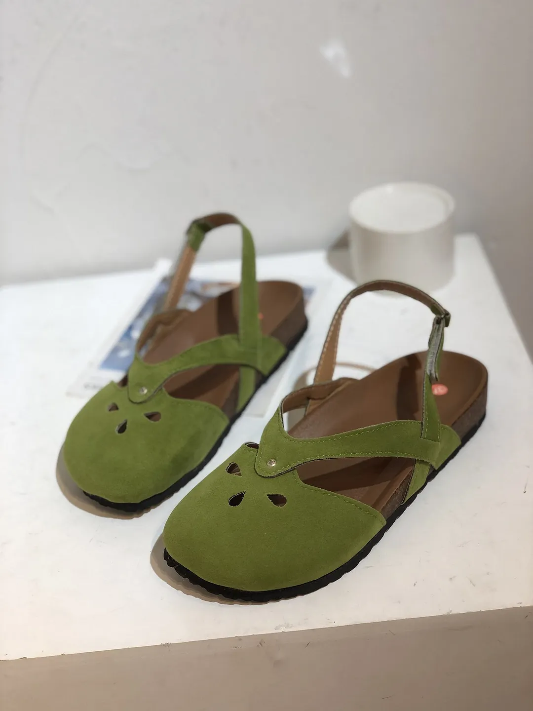 Yyvonne Summer And Autumn New Style Fashion Large Code Simple Big Woman Hollow Flat Sandals