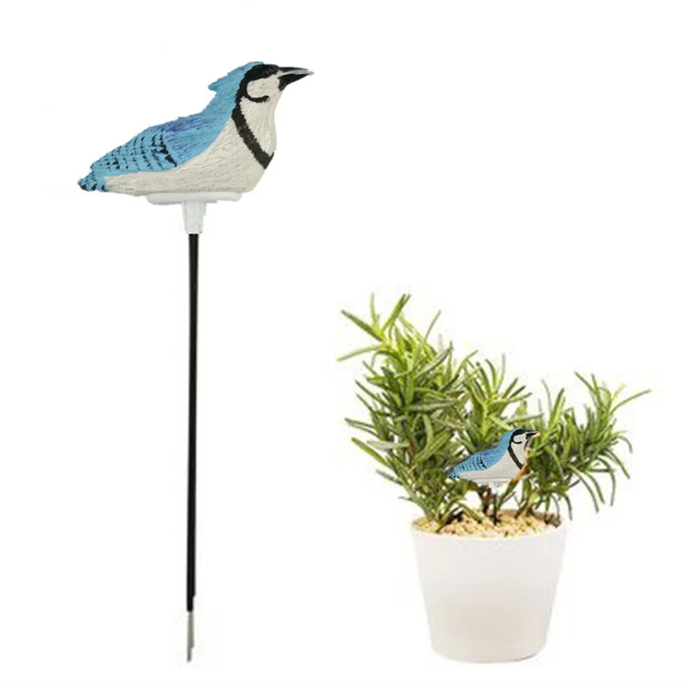 Soil Water Tester Bird Shape Flower Pot Moisture Sensor Farm Meter (Blue)