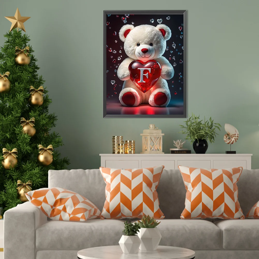Diamond Painting - Full Square Drill - Bear Love F(Canvas|35*45cm)
