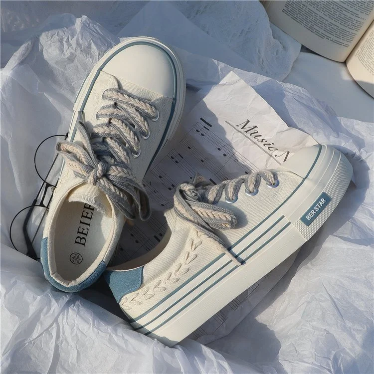 Churchf Churchf White Shoes Female Spring 2024 New Breathable Student Board Shoes Korean Version High Platform Shoes Casual Shoes Women's Board Shoes