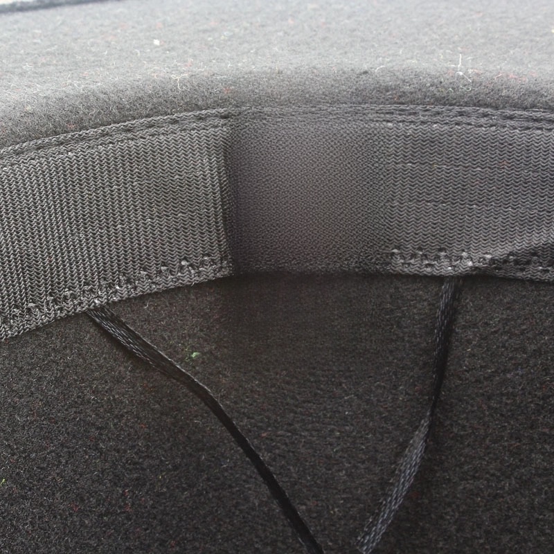 Fashion Red And Black Color Matching Hat Bow Accessories Jazz Hat Woolen Hat