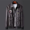 Men's cool fashion leather jacket