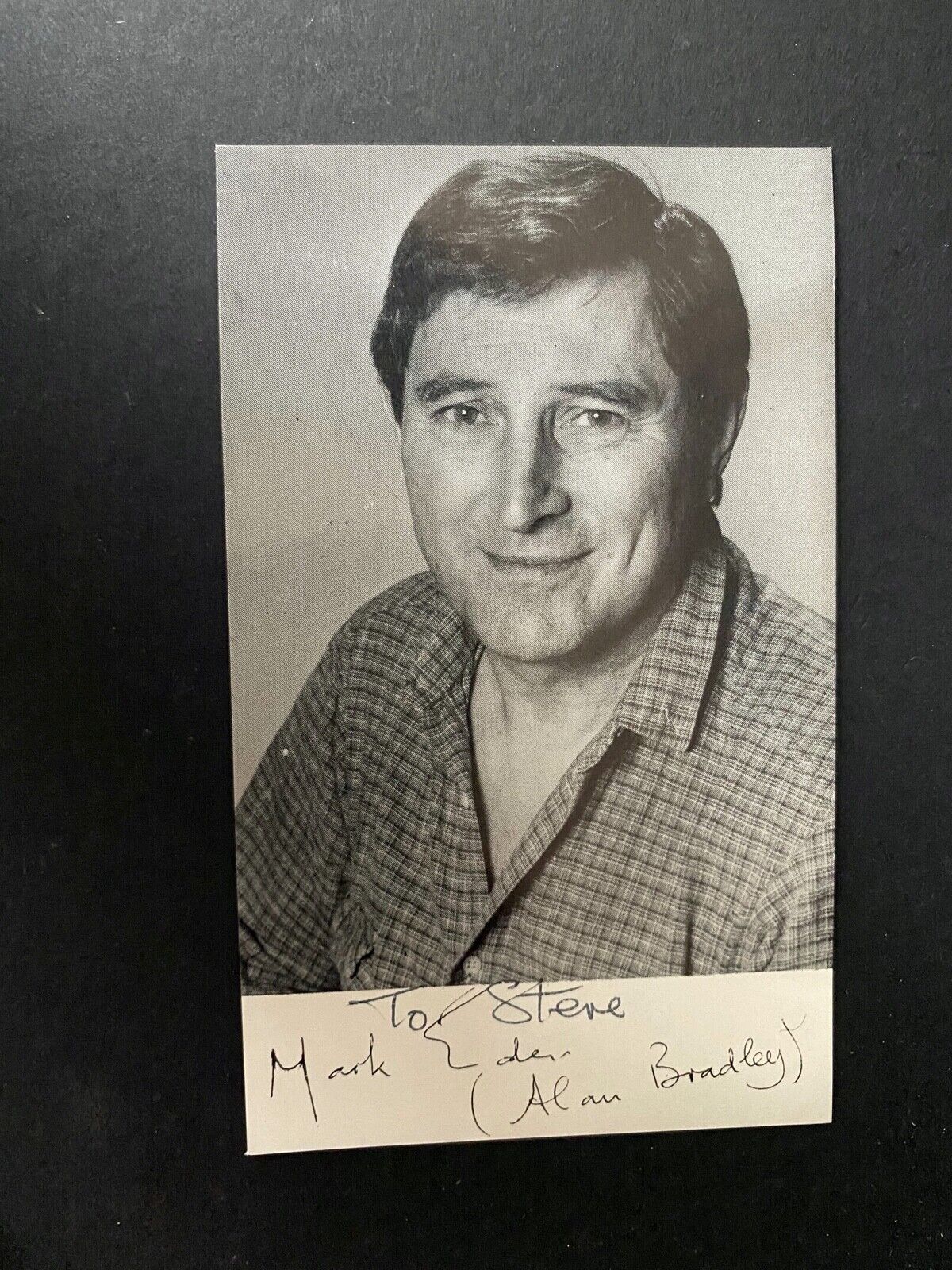 MARK EDEN - DR WHO / CORONATION STREET ACTOR - SUPERB SIGNED Photo Poster painting