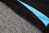 Joyfball 2024/2025 Argentina Half-Pull Hat Style Training Suit  Black Jersey 1:1 Thai Quality Set