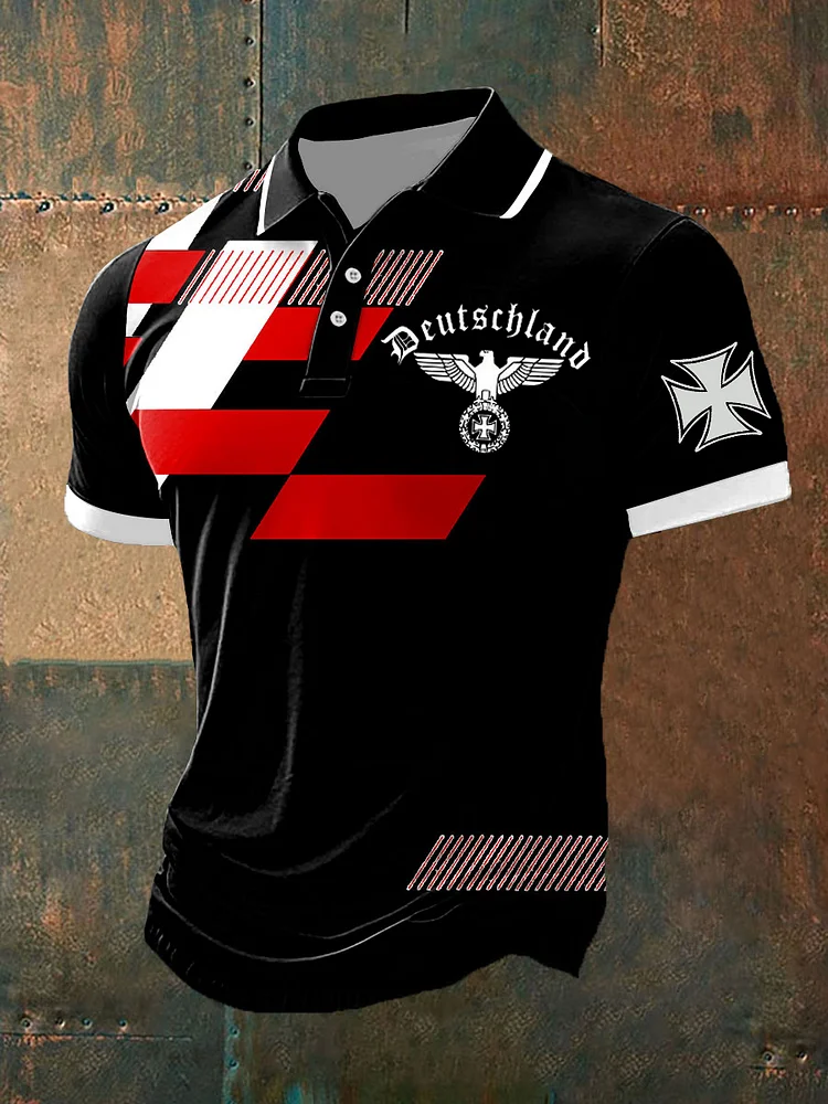 M&auml;nner M&auml;nner Deutschland gedruck Hemd und Shorts Shirt