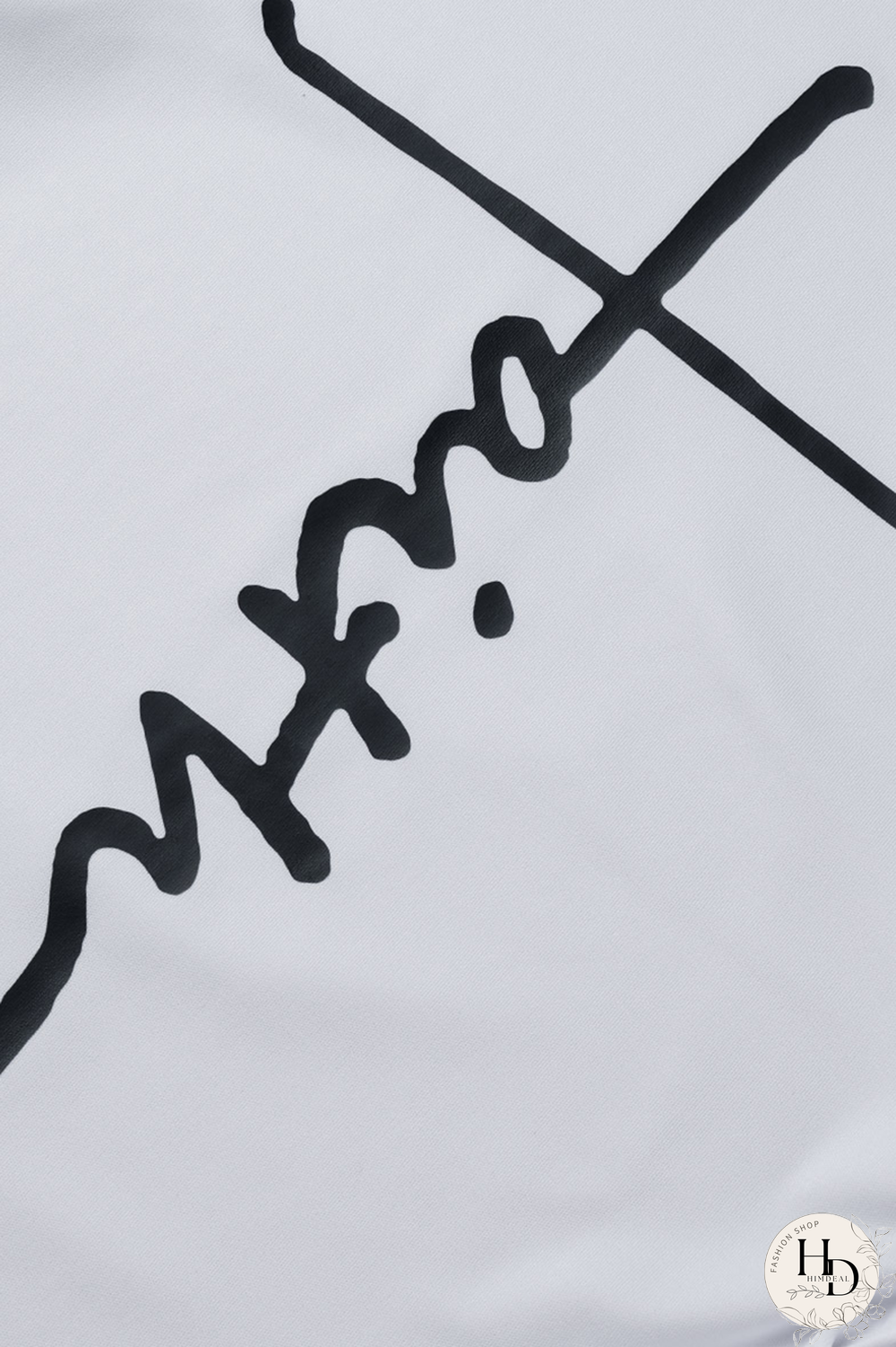 White Casual Print Draw String O Neck Short Sleeve Two Pieces