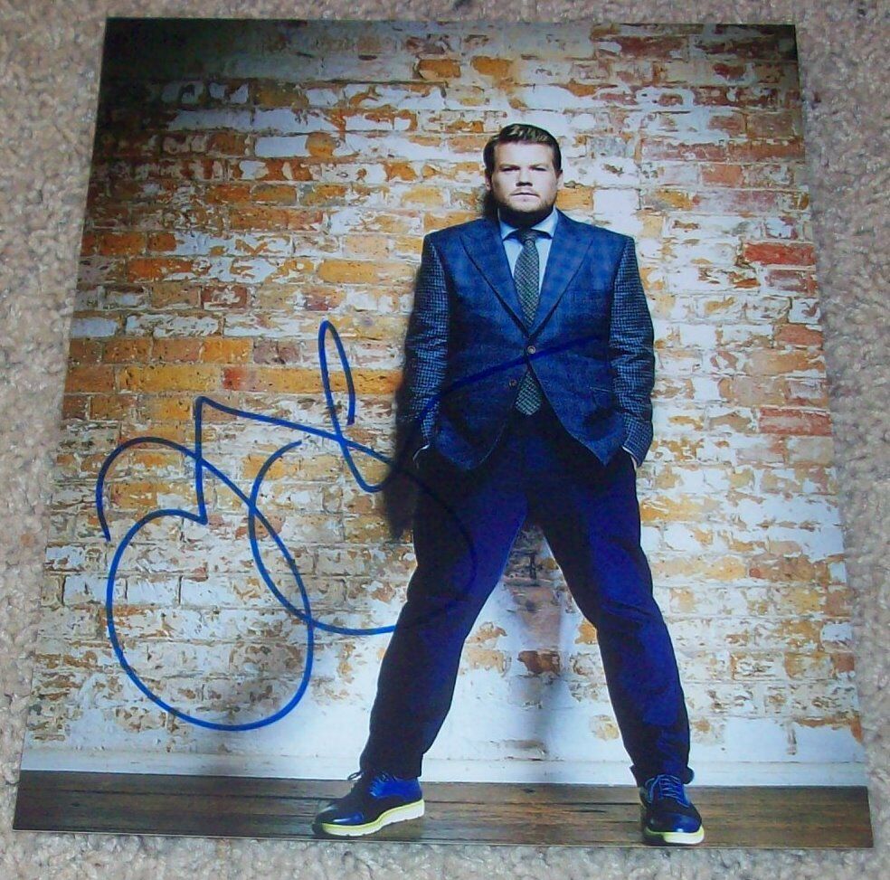 JAMES CORDEN SIGNED AUTOGRAPH THE LATE LATE SHOW 8x10 Photo Poster painting A w/PROOF