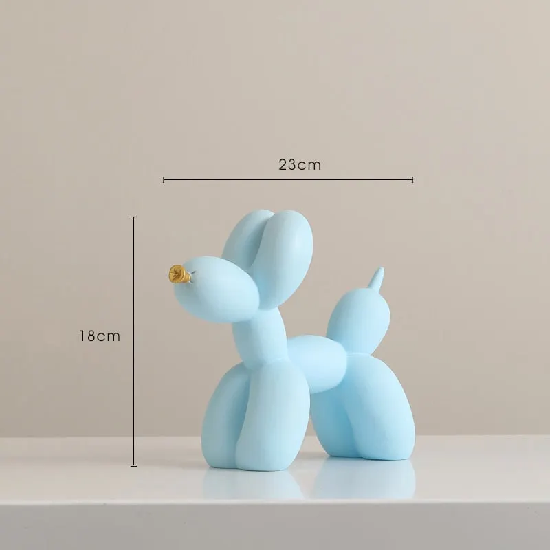Creative Balloon Dog Figurine Nordic Resin Home Decor Modern Miniature Statues Living Room Desk Room Home Decorative Accessories